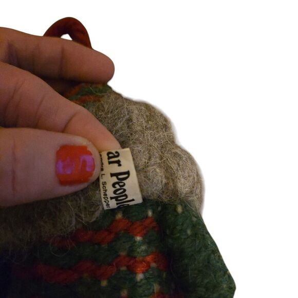 Particular People Bearded Elf Fabric Sandra L Schepper Christmas Holiday 1984 - Picture 4 of 4